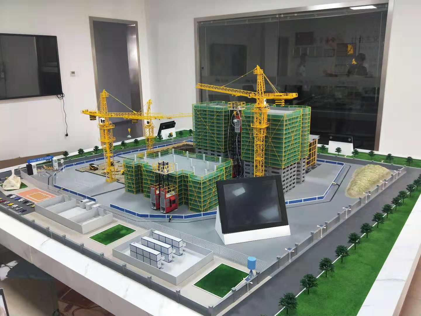 沙洋县建筑施工场景模型